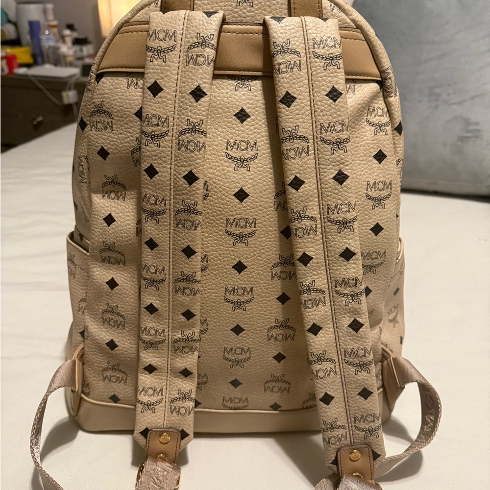 Mcm Studded Backpack - image 3